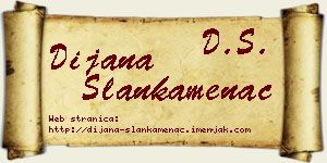 Dijana Slankamenac vizit kartica